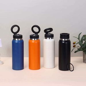 316 Stainless Steel Insulated Water Bottle Pop-Up Lid Portable Thermal Bottle <b>Large</b> Capacity Food Grade Travel Mug - Product Image 1