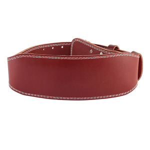 Ceinture de musculation professionnelle en cuir de vachette respirante, réglable, robuste, unisexe, écologique et durable - Product Image 4