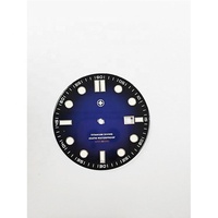 Fabricant de cadrans de précision en laiton personnalisés OEM/ODM, conception de cadran à dégradé de couleur de 35 mm pour l'assemblage de montres