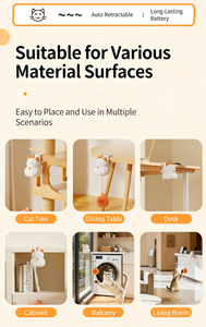 ลูกบอลล่อแมวอัตโนมัติแบบอินเทอร์แอคทีฟพร้อมพู่ห้อย - Product Image 6