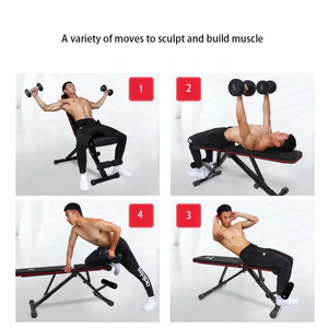 Banc de musculation pliable et réglable <span class=keywords><strong>Techsport</strong></span> en métal pour exercices de sit-up et d'haltères - Durable, écologique, de haute qualité, pour usage domestique - Product Image 5