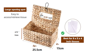 2025 OEM Set 3 Natuurlijke Geweven Waterhyacinten Mandjes Eco-vriendelijke Vintage Multifunctionele Handgemaakte Op maat gemaakte Opbergmandjes voor Brood - Product Image 3