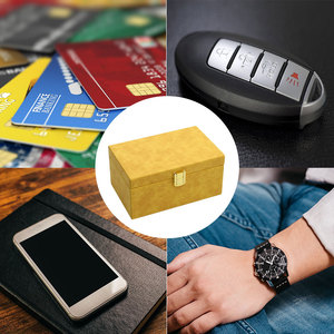 Prêt Stock <span class=keywords><strong>RFID</strong></span> <span class=keywords><strong>Anti</strong></span> Vol Faraday Box Case Pour Téléphones Cartes Protecteur Sans Clé Entrée Wifi Sans Fil Clé De <span class=keywords><strong>Voiture</strong></span> Signal Blocage Boîte - Product Image 5