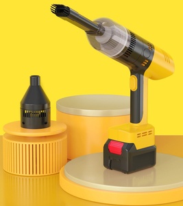 Lavadora de Autos Inalámbrica Cuatro en Uno de Alta Potencia, Aspiradora Doméstica, Pistola de Agua de Alta Presión de 21V, Bomba de Aire Montada en Vehículo, Succión DIY - Product Image 2