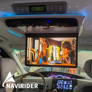 13.3" 1080P <b>Car</b> Monitor Roof Mount IPS Touch Screen <b>Android</b> 13 8K HD Video Player 32GB USB <b>Car</b> Ceiling Monitor Remote Control - Product Image 1