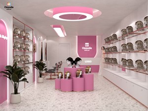 Vitrines de présentation de perruques en bois sur mesure de qualité supérieure avec éclairage <span class=keywords><strong>LED</strong></span>, étagères <span class=keywords><strong>pour</strong></span> salons de coiffure et décoration de magasins - Product Image 2