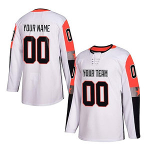Maillots de football de baseball à manches longues personnalisés sublimés par OEM maillots de hockey sur glace logo personnalisé maillots de style t-shirt uniformes - Product Image 4