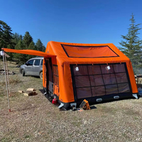 Tente Gonflable Rétractable pour Camping avec Toile Oxford Imperméable en PVC Spécial pour Aventures en Plein Air