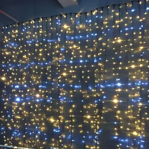800 led نافذة الستار سلسلة ضوء في الهواء الطلق في الهواء الطلق عطلة عيد الميلاد ديكور حفلات الزواج