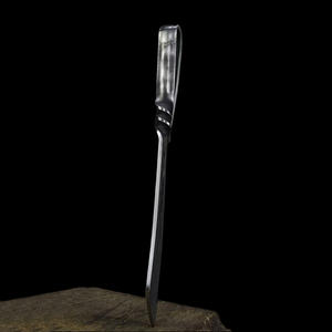 Cuchillo <span class=keywords><strong>para</strong></span> Cortar <span class=keywords><strong>Leña</strong></span> Forjado a Mano en Longquan, China, Dragón Volador en el Cielo, Mango de Acero Integrado, Cuchillo de Madera - Product Image 6