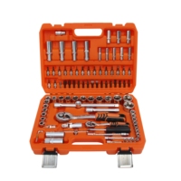 Juego de herramientas mecánicas de 82 piezas, juego completo para automóviles, juego de reparación de automóviles, herramienta de bricolaje, llave, juego de llaves de vaso, herramientas de ferretería