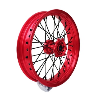 Ruedas <span class=keywords><strong>Supermotard</strong></span> de 3.5*17 Delanteras y 5.0*17 Traseras, Color Rojo, <span class=keywords><strong>Precio</strong></span> de Fábrica - Product Image 6