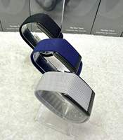 Sensor Gravitasi HK50 STK8321 Gelang Pintar OEM Logo Kustom BT5.3 Tanpa Layar SpO2 HRV Pelacak Tidur Olahraga Pelacak Kebugaran
