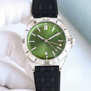Un reloj mecánico automático de alta calidad para hombre con un esfera simple y moderna, indicador de fecha y doble zona horaria. - Product Image 2
