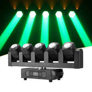 Vente flash : 5 têtes, 5*60W, lumière de scène à tête mobile stroboscopique, faisceau LED, lavage, pour clubs, mariage, événement, spectacle musical, effet lumineux - Product Image 1