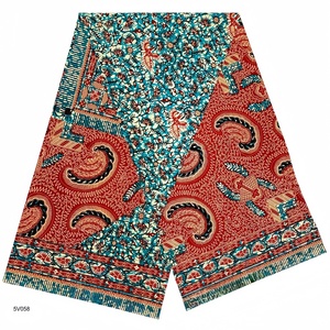 Hot <span class=keywords><strong>Sale</strong></span> 100% Baumwoll wachs Afrikanische Stoffe Batik Gemusterter Bio-Ankara-Stoff für Kleidung Lenden tuch - Product Image 2