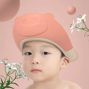 Hot Selling Trending Baby Products 2024 New Arrivals Baby Shower Cap Adjustable Soft Baby Bathing Shampoo Shower Protection Hat