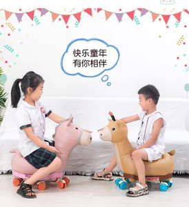 Sillón Infantil de Peluche <span class=keywords><strong>con</strong></span> Cuatro Diseños, Asiento de Peluche Convertible para Niños de 4 a 8 Meses, Juego de Mesa y Silla de Aprendizaje para Niños <span class=keywords><strong>con</strong></span> Ruedas - Product Image 3