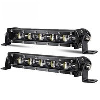 Barre lumineuse de travail LED 24V 60W, étanche IP68, en aluminium, 14/20/26/32/38/44 pouces, pour Jeep, SUV, ATV, voiture, camion, 4x4, tout-terrain, ajustement universel