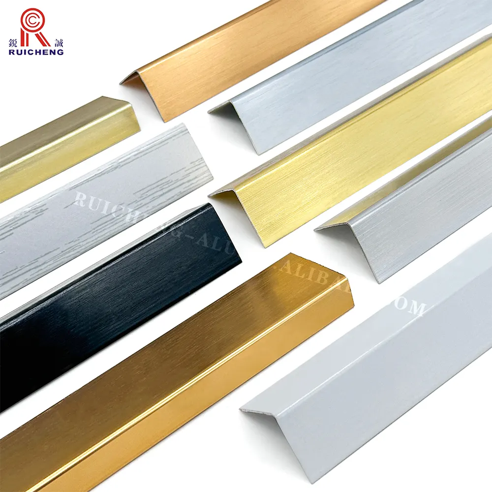 L Shape Tile Edge Trim Corner Protection Luxury Aluminum Angle Extruded Aluminum Profile