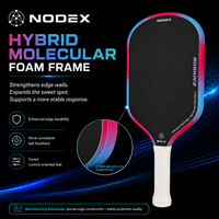 Raquette de pickleball en fibre de carbone thermoformée T700 de haute qualité, design arc-en-ciel, personnalisée en usine, conforme aux normes USAPA