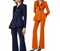 Costumes de femmes de luxe de qualité haut de gamme pour dames de production mineure en petite quantité pour le marché turc