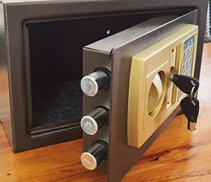 Nhỏ H200mm Điện Tử Mật Khẩu Đồng Xu Hoạt Động Tất Cả Các Thép An Toàn Chống Trộm Ẩn Tường Nhập Nội Tiết Kiệm Hộ Gia Đình An Toàn - Product Image 4