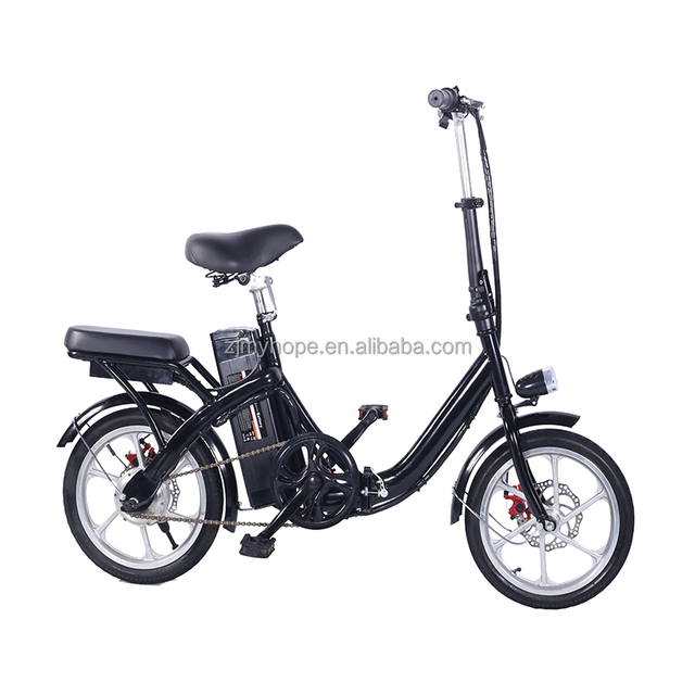16-Inch Brushless Folding Electric Bike YXEB-8605 New Model CE/EN15194 36V Lithium Battery Integrated Single Speed Steel Frame