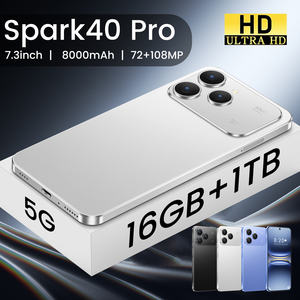 Smartphone Spark40 Pro 5G de bajo precio, versión desbloqueada de doble tarjeta, batería de 6800mA, 16GB+1TB, velocidad de fotogramas estable, compatible con francés - Product Image 4