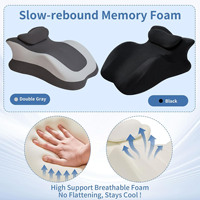Coussin ergonomique en mousse à mémoire de forme à rebond lent et amovible pour couples