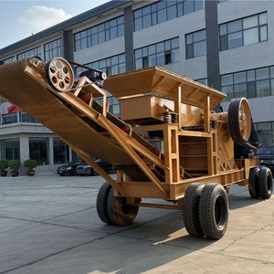 Concasseur à mâchoires mobile longue durée de vie <span class=keywords><strong>Pe600</strong></span>*<span class=keywords><strong>900</strong></span> avec crible vibrant, concasseur de pierre de basalte mobile en cuivre, 150tph - Product Image 2