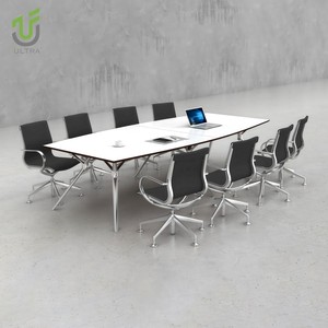 Iultra lớn 8 người thiết kế hiện đại Bàn hội nghị tròn MDF chất liệu bàn họp cho các nhóm hợp tác trường học tại nhà - Product Image 3