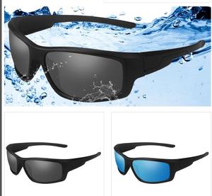 Occhiali da sole polarizzati con materiale fluttuante classico di alta qualità con Logo personalizzato leggero blu e grigio colori della cornice - Product Image 6