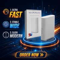 Routeur WiFi 5G extérieur avec emplacement pour carte SIM débloqué, routeur CPE 5G étanche longue portée, double mode 5G NR+4G LTE pour zones rurales et fermes