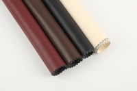 Rouleau de tissu en similicuir PU synthétique pour vêtements, 0,65 mm, 50 % PU 50 % coton, toucher doux, vente en gros