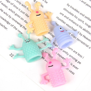 Halloween Trick TPR Mini Finger Doll Monster Storytelling Finger Cots <b>Squeeze</b> Stress Relief Squishy Toy for Kid Boys and Girls - Product Image 6
