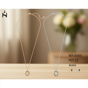 Collana con Ciondolo a C in Oro e Argento, Acciaio 45433, 12 Pezzi - Product Image 3