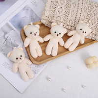 Mignon doux peluche ours en peluche noeud papillon porte-clés jouets porte-clés sac breloques peluche poupée jouets événement cadeaux Anime accessoires