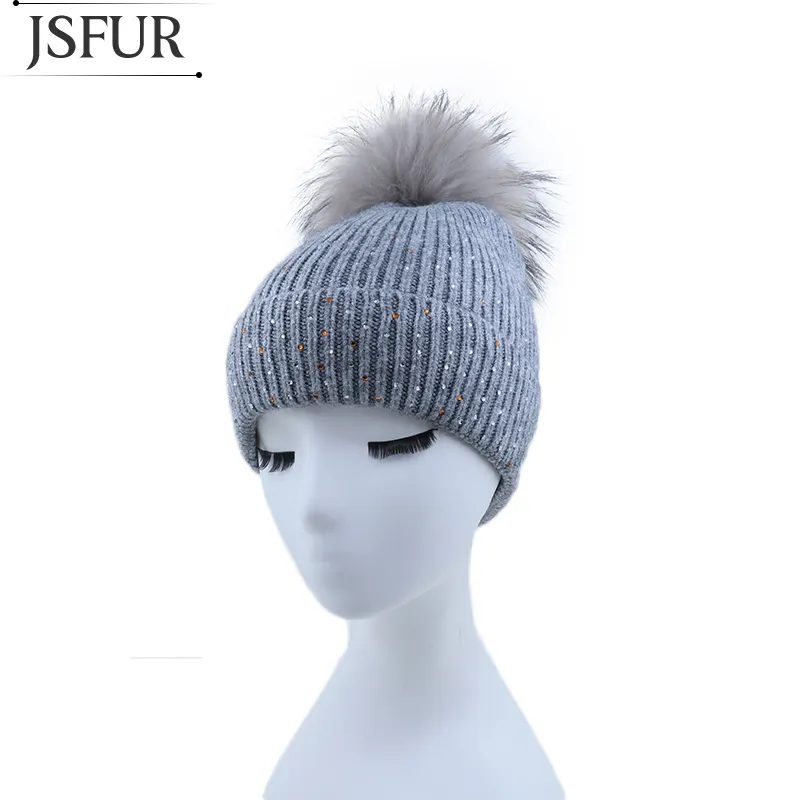 2021 Winter Hat Gorro De Lana Cuff Pompom Beanie Customize Your Own Hat Kawaii Hat