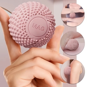 Semelle Fasciale Ronde Yoga Relaxation Musculaire Pied Magnétique TPE Arche Fitness Dos Bras Soulagement Du Stress Balle De <span class=keywords><strong>Massage</strong></span> - Product Image 4
