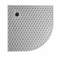 Base de douche moulée DMC HTHP 80*80CM CE 3 niveaux antidérapante non poreuse éco-responsable pour projets européens