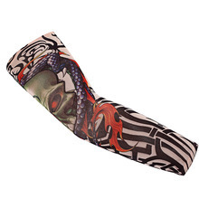 Cycling Arm Sleeves Men Outdoor UV Protection Quick Dry Seamless Tattoo Design Sun Shield Sleeve Adult Size - Product Image 5