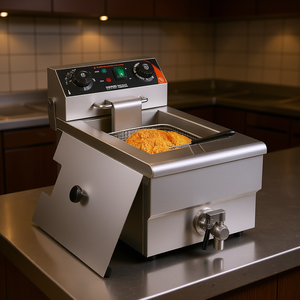 Friteuse électrique commerciale Vevor 1500W 11,6Qt en acier inoxydable pour restaurants, hôtels et usage domestique - Product Image 2