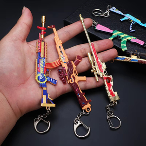 Portachiavi Modello Mini Pistola, Colorato Modello di Arma in Metallo, Portachiavi a Forma di Pistola - Product Image 5