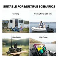 Baterai LiTime 12V 50Ah LiFePO4 640Wh 50A BMS 4000+ Siklus Ringan untuk RV Marine Fish Finder Grosir