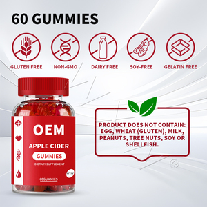 Gomitas de Vinagre de <span class=keywords><strong>Sidra</strong></span> de Manzana para el Control de Peso y la Desintoxicación |   Vegano y Sin Azúcar - Product Image 2