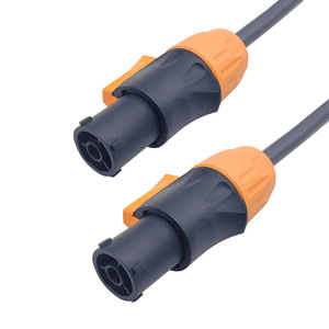 Câble audio SpeakON 3 conducteurs, gaine PVC, conducteur en cuivre, connecteur mâle-femelle pour équipement audio - Product Image 1