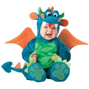 Toptan iyi mardi gras kostümleri-En çok satan hayvan karikatür çocuk Cosplay parti bebek bebek tulum dinozor kostüm çocuklar için
