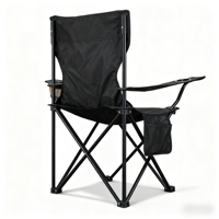 Chaise de camping pliable en métal légère et imperméable avec dossier en maille respirante pour usage extérieur et jardin, design moderne