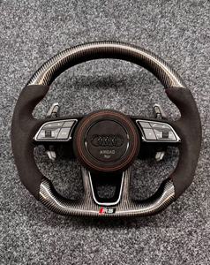 Volante Deportivo de Fibra de Carbono con Base Plana, Modificación y Mejora para <span class=keywords><strong>Audi</strong></span> A3 A4 A5 A6 A7 Q3 Q5 Q7 - Product Image 6